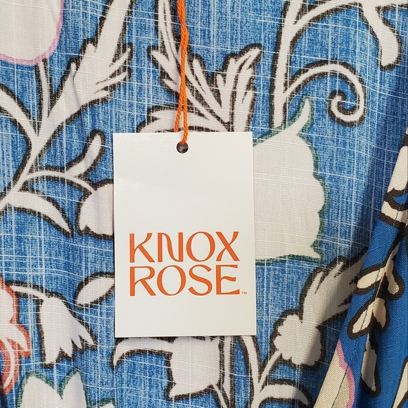 NWT Knox Rose Women's Wrap Dress Floral Ruffle Short Sleeves Size 4X - Picture 3 of 14